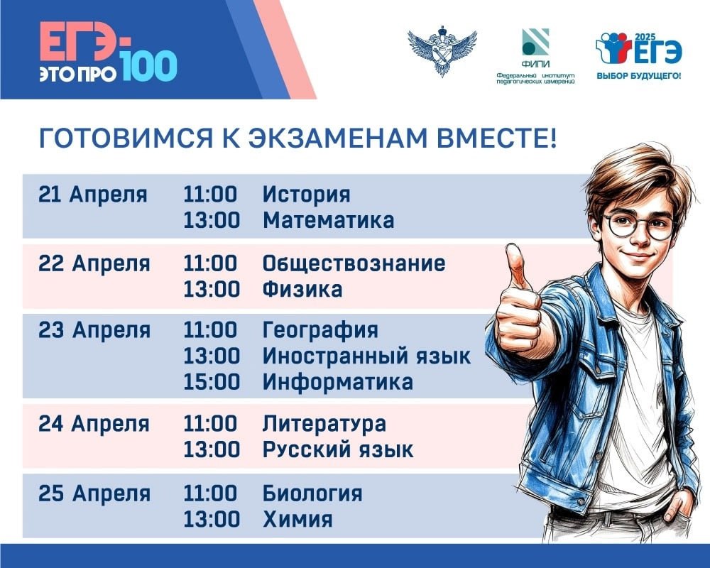 «ЕГЭ – это про100!».